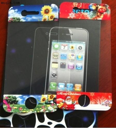 苹果手机PET图案印刷保护膜,三层PET保护膜